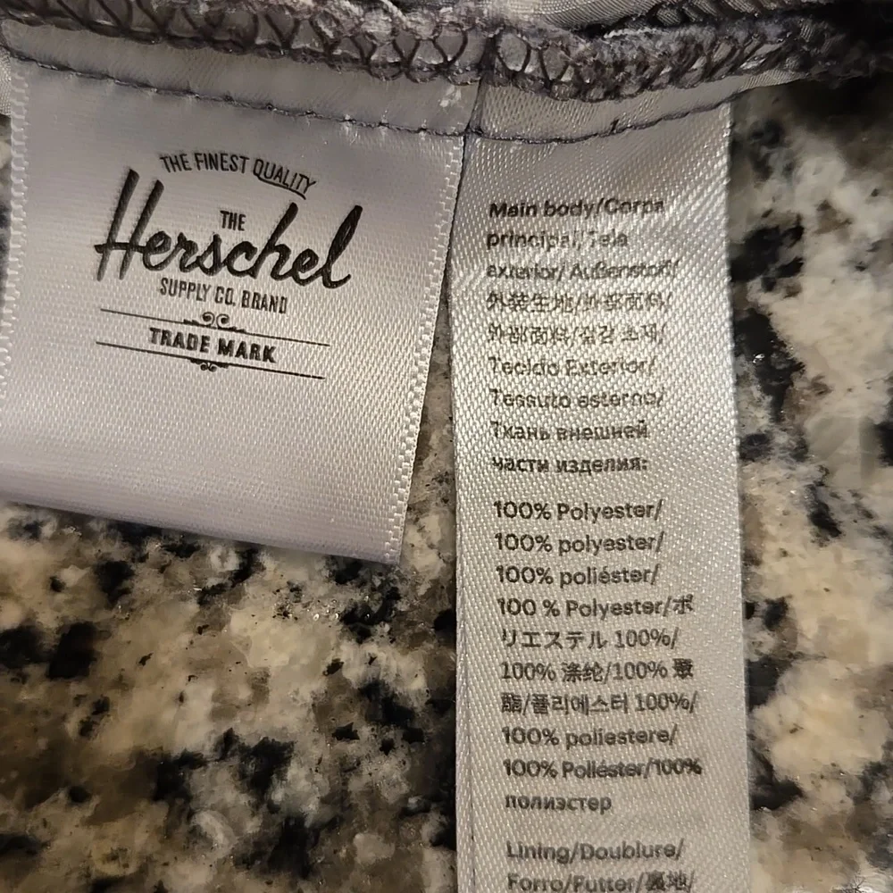 HERSCHEL SUPPLY CO. GREY SWIM TRUNKS. SIZE MEDIUM . 33-36 INCHES.